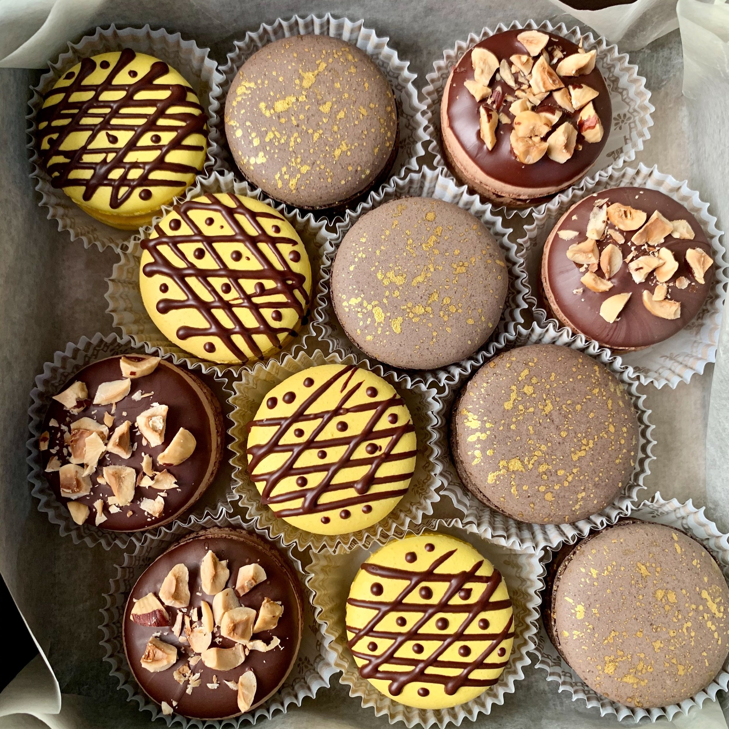 Macarons, variety pack of 12