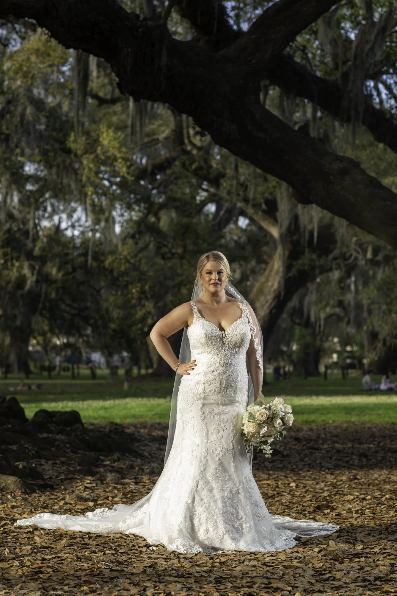 Marc Pagani Photography New Orleans wedding bridal portrait Audubon Park