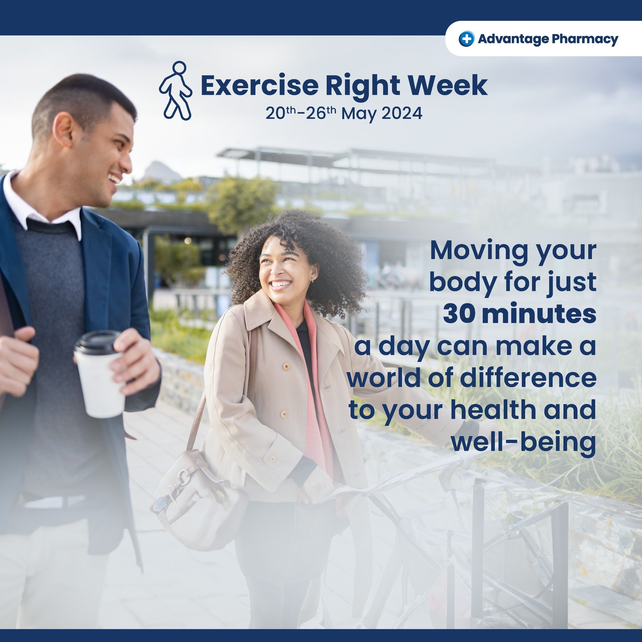 Exercise is an important part of your overall well-being! This Exercise Right Week, we are here to remind you of some simple ways you can incorporate exercise into your everyday routine. These could be as simple as walking to work or school, getting 