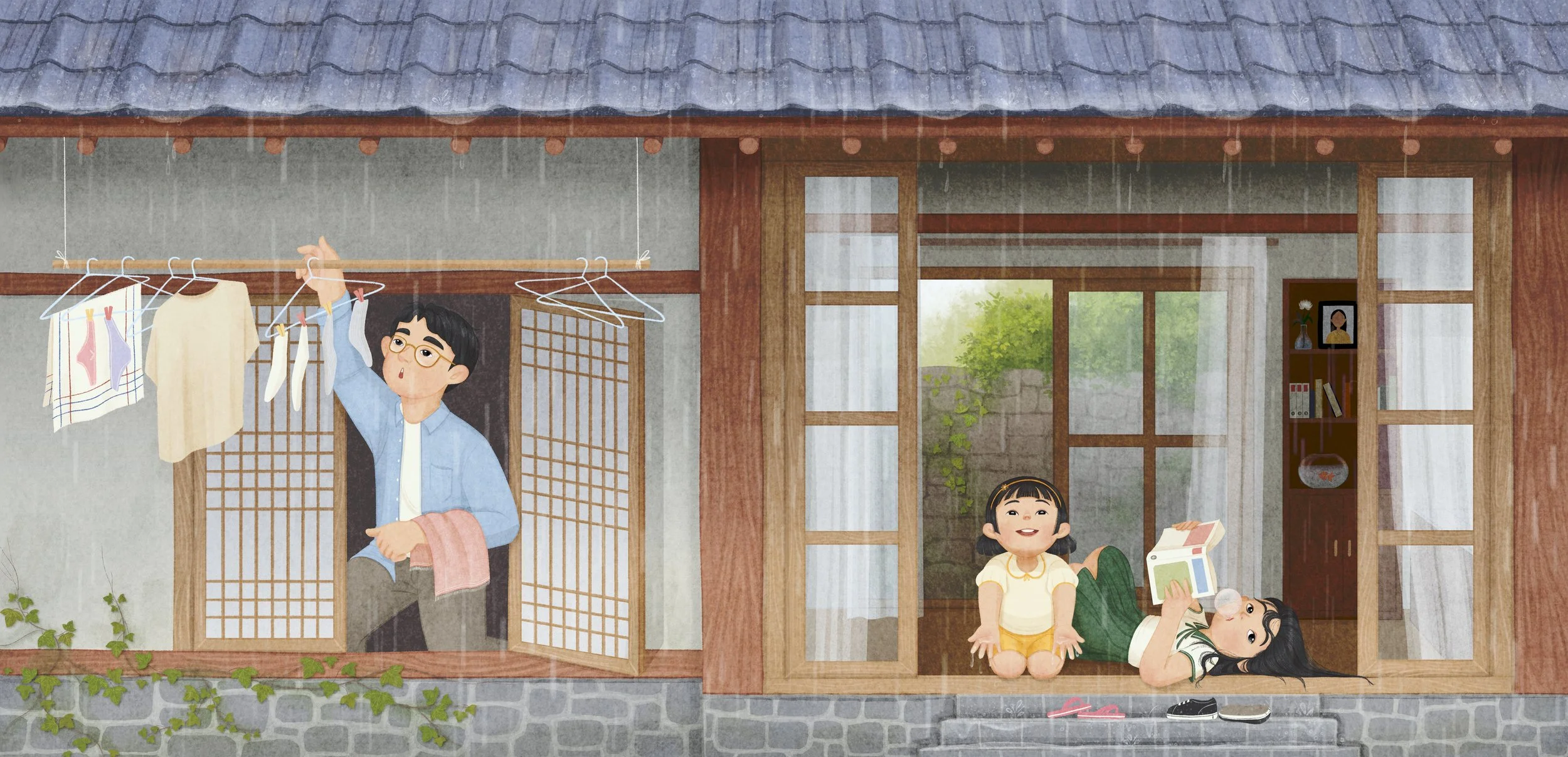 It's raining!