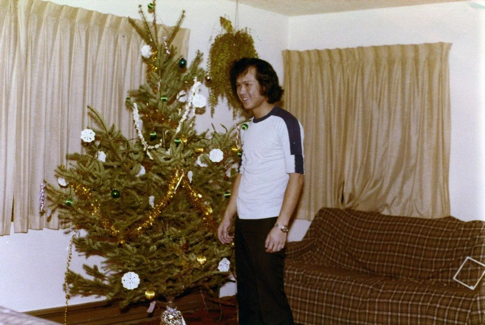 Robert Chau on his first American Christmas