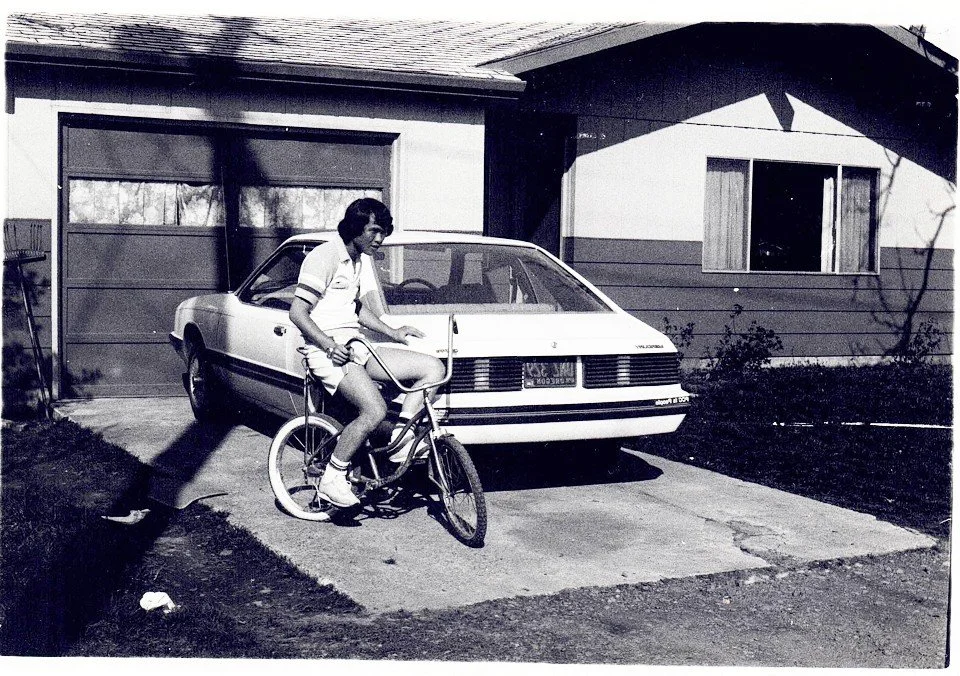 Robert Chau riding a bike