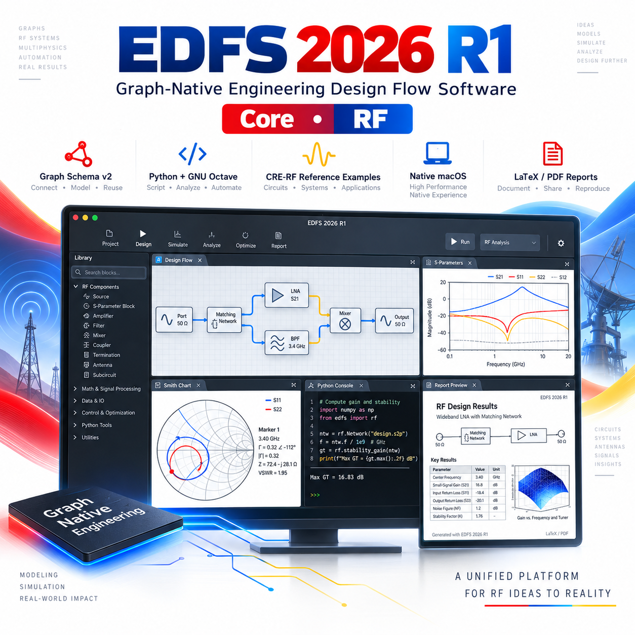 EDFS 2026 R1: Graph-Native Engineering Design Flow Software