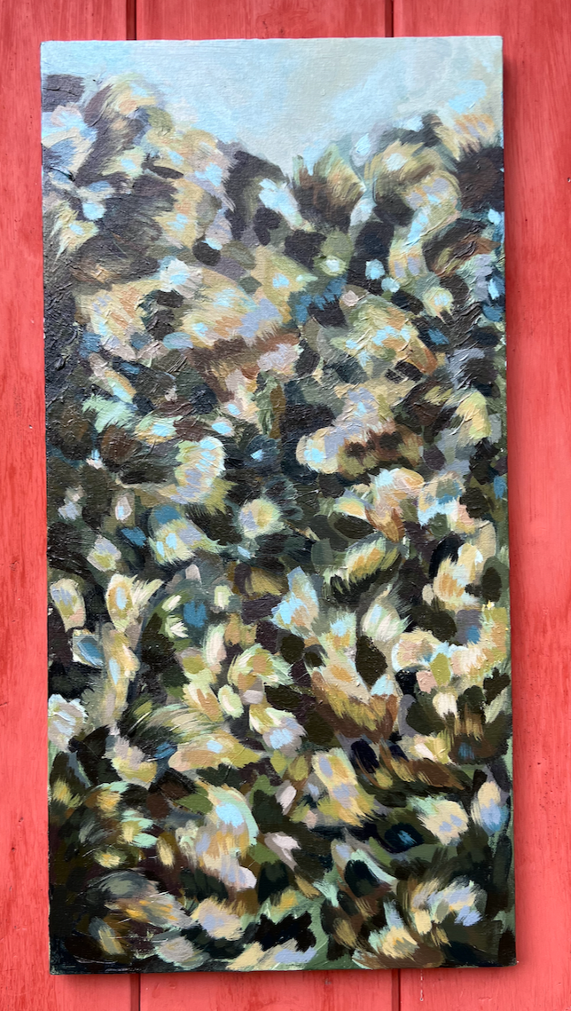 "Dancing Trees II", 2025
Acrylic on Canvas
16x30in