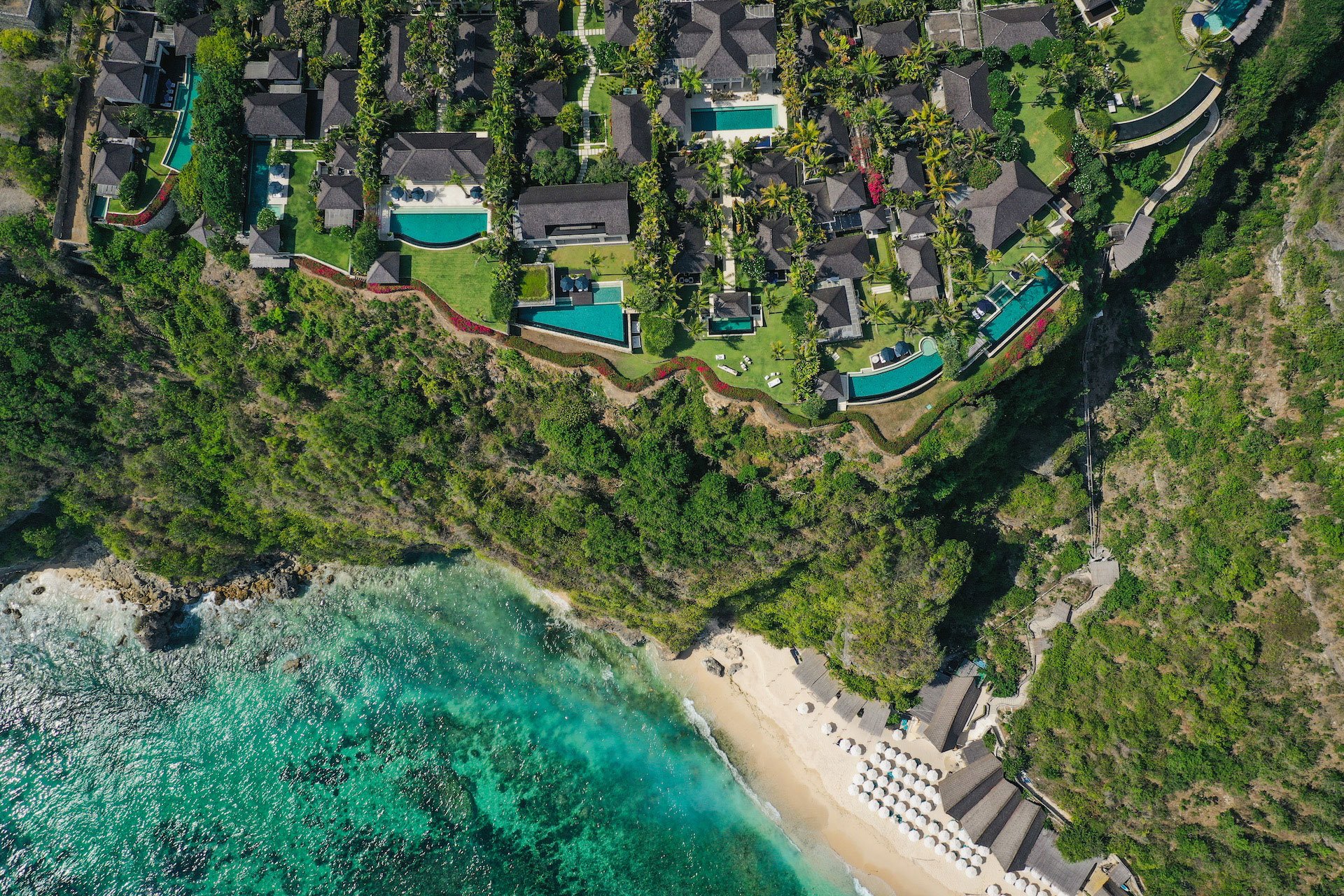 Overview of The Ungasan Clifftop Resort, Image from The Ungasan website
