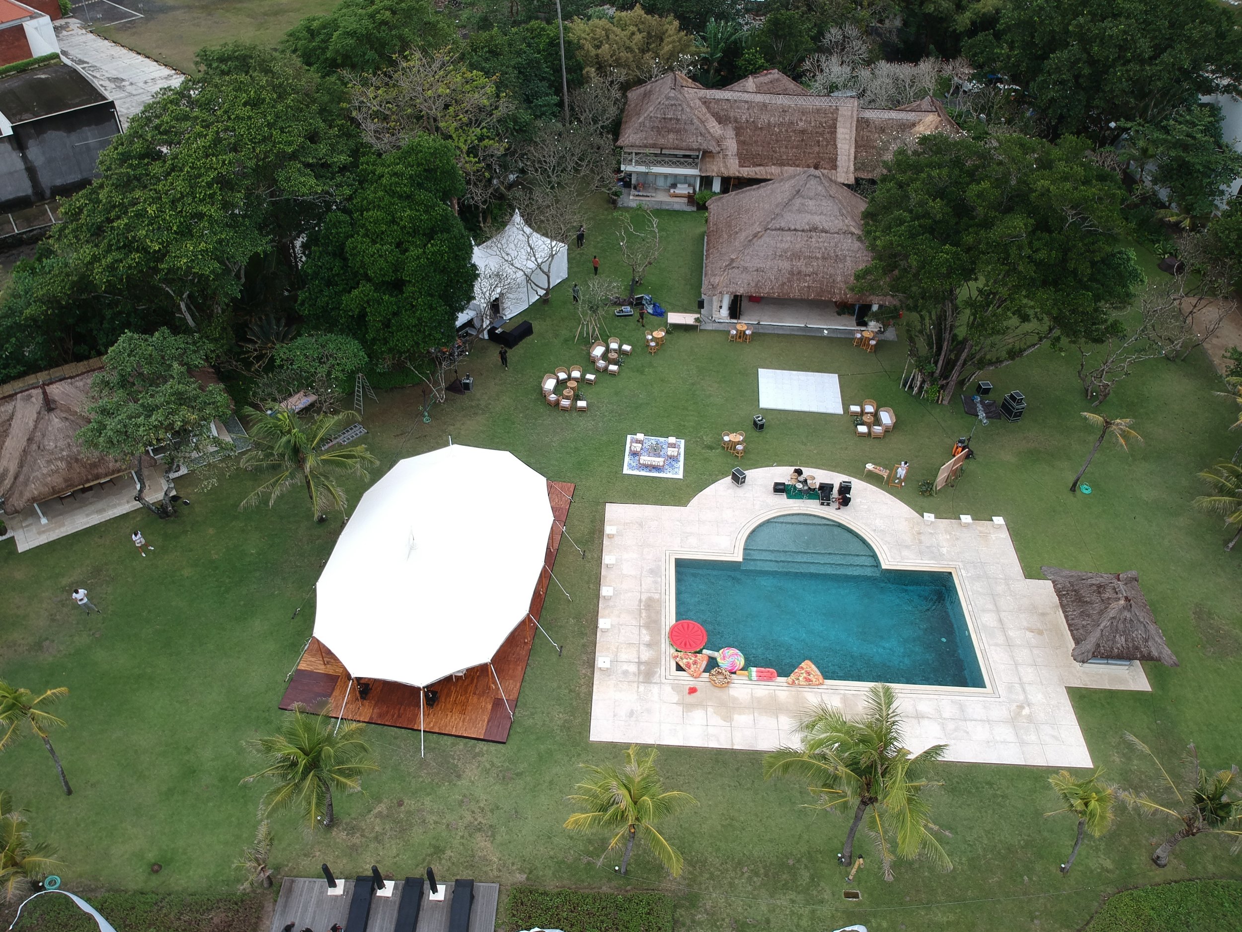 Overview of Atas Ombak, Image from A Tent in Bali