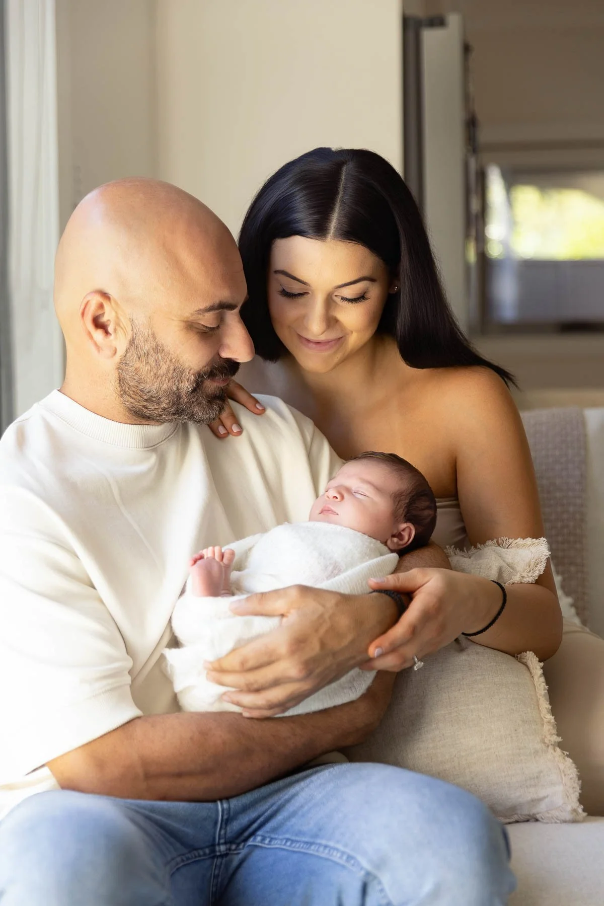 In home newborn and family sessions Sydney North Shore
