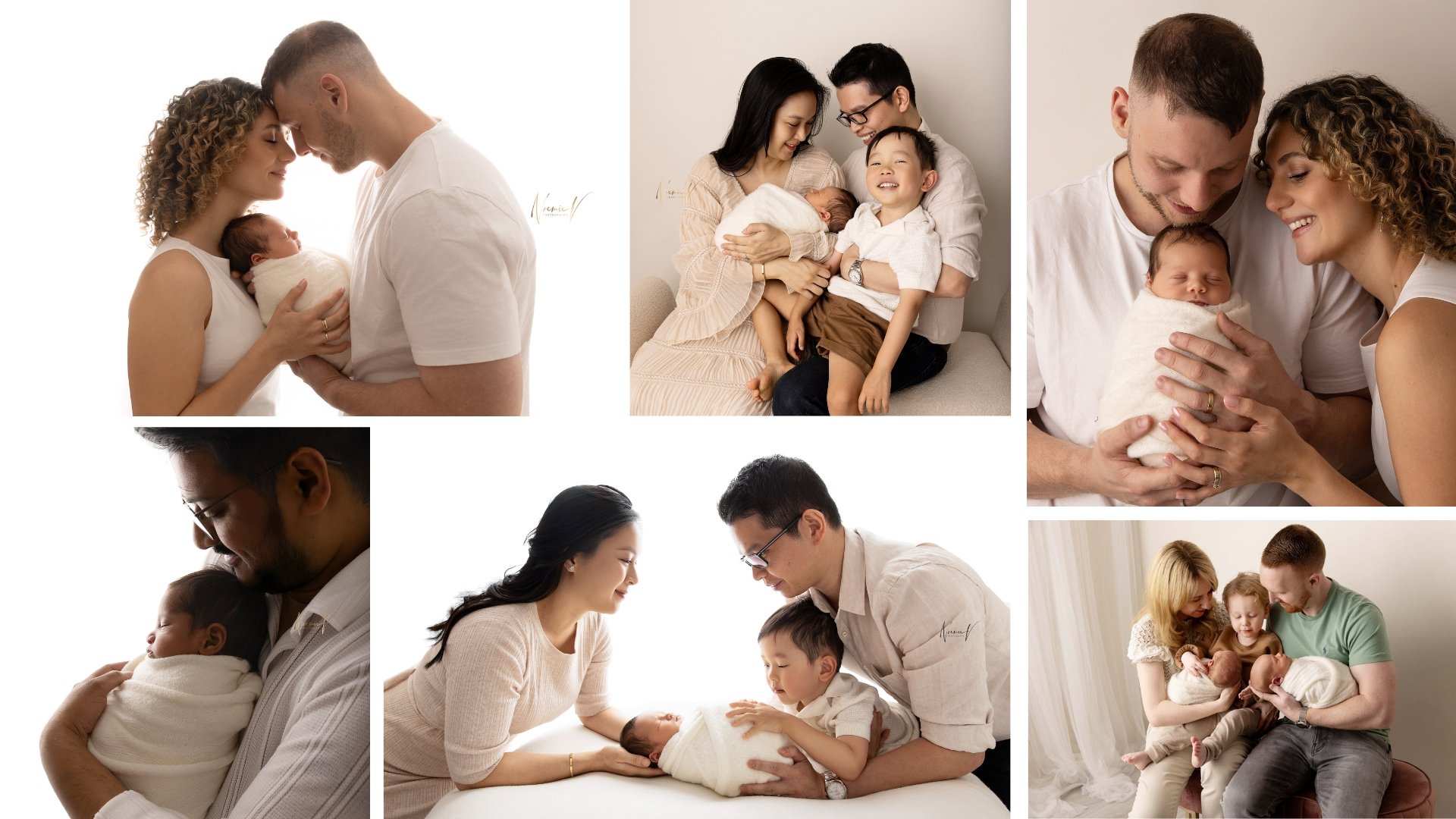 parents poses Newborn and family photos