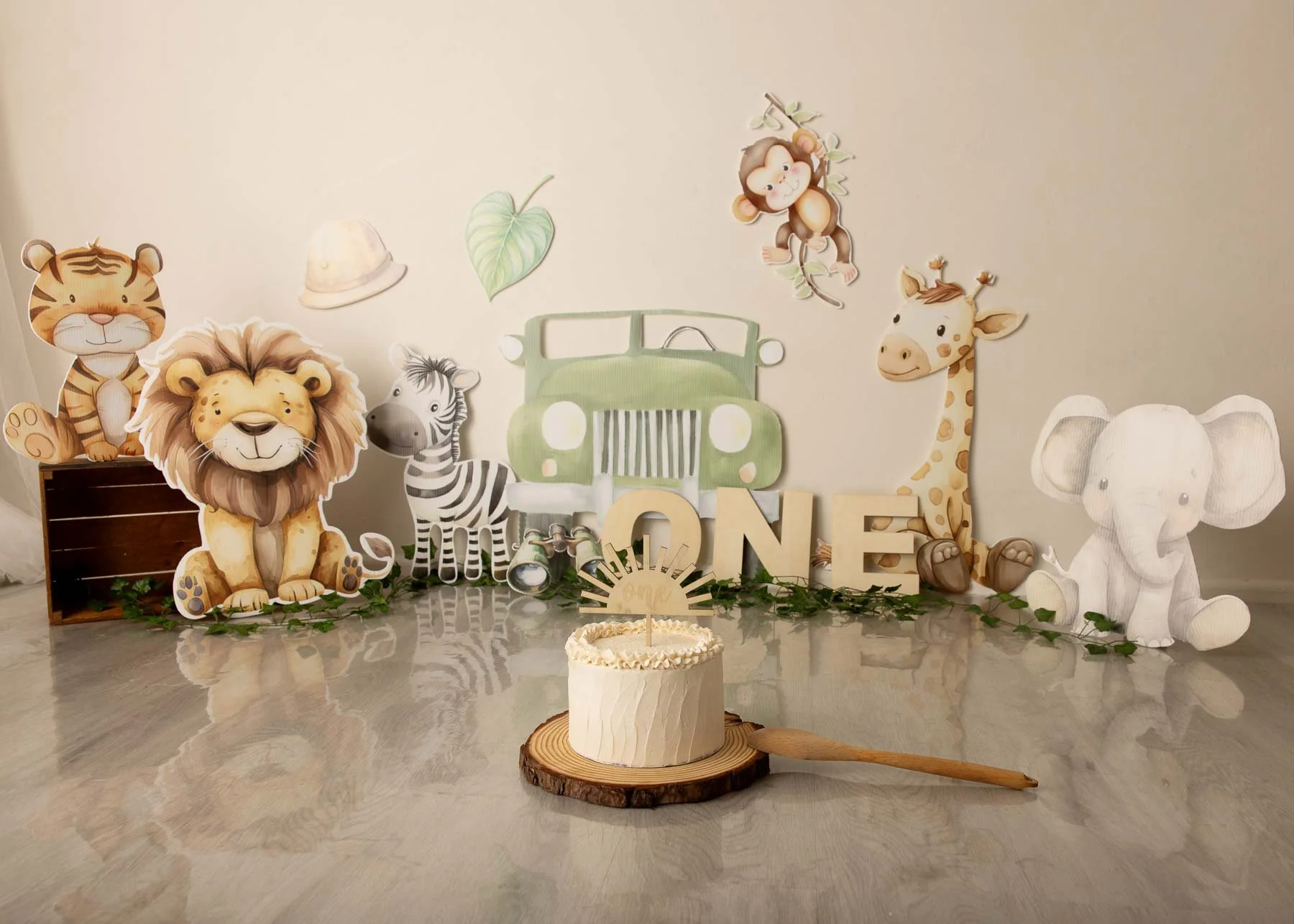 Cake smash Sydney Safari theme