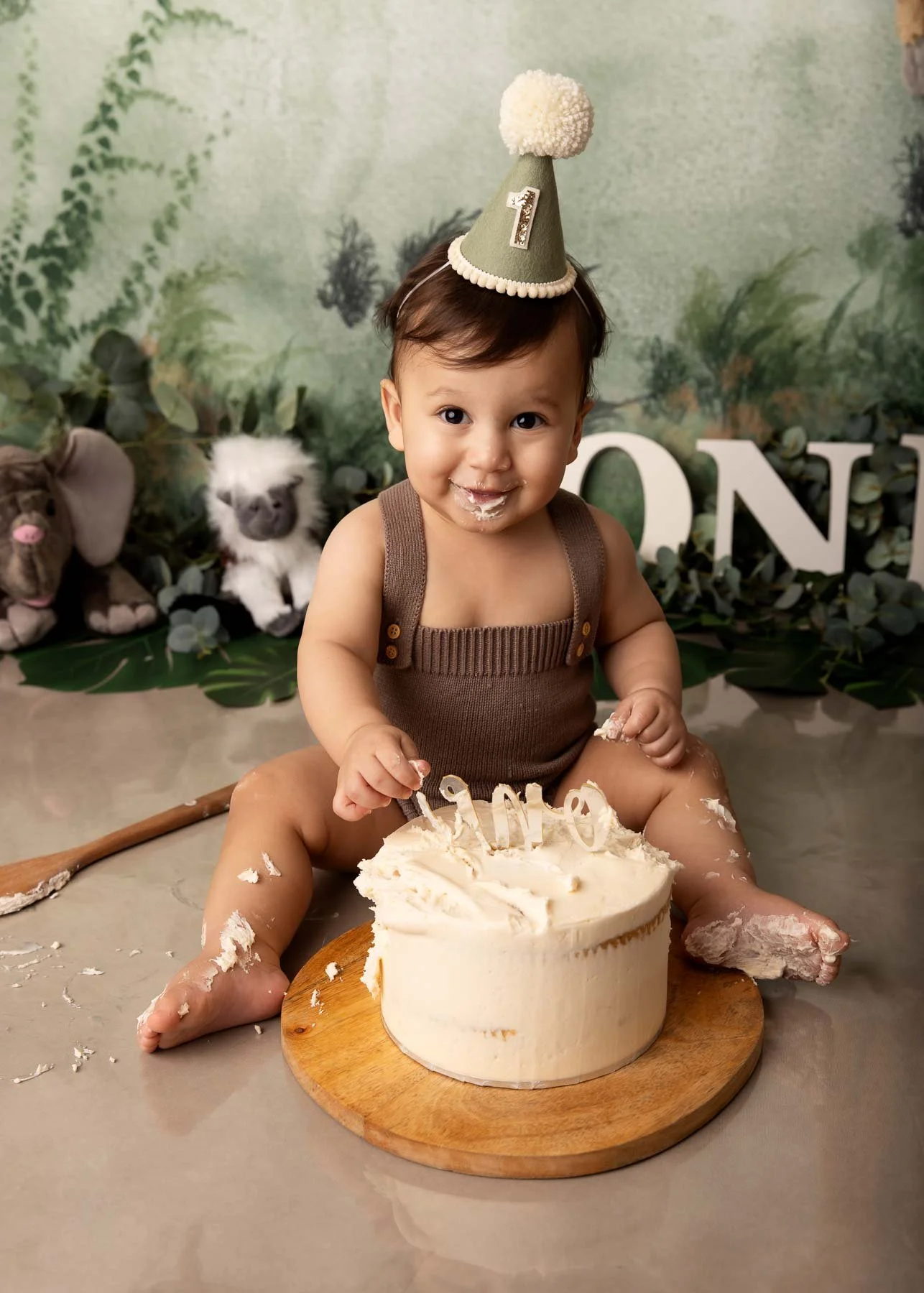 Baby boy smiling turning 1