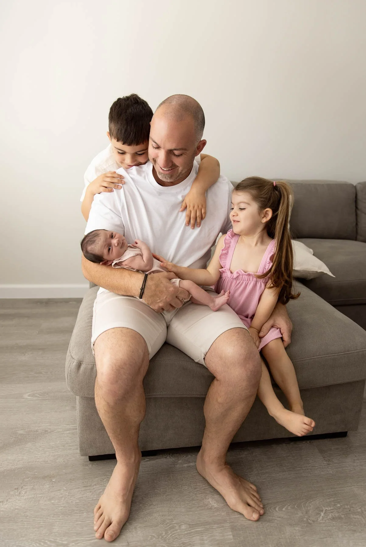 Lifestyle In home newborn photographer