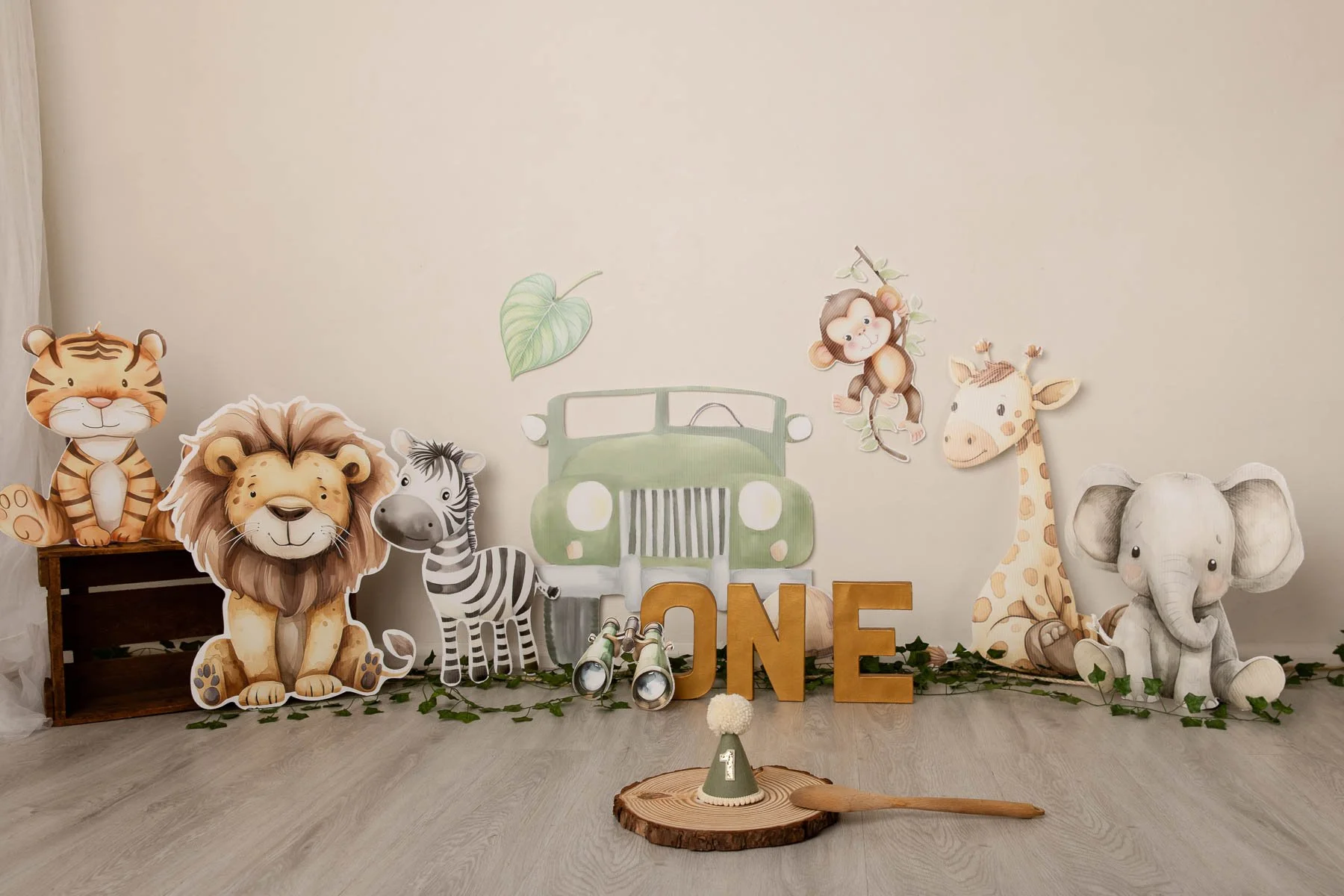 Cake smash Sydney Safari theme