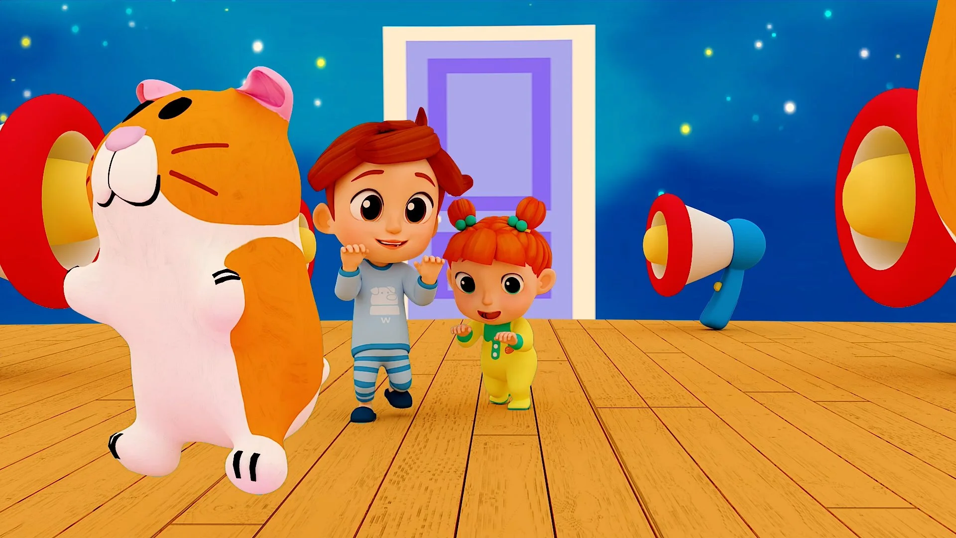 Thunder & Snores โก๐คโก Mystery at Night! Who's Making That Noise? MewMew Family Songs
