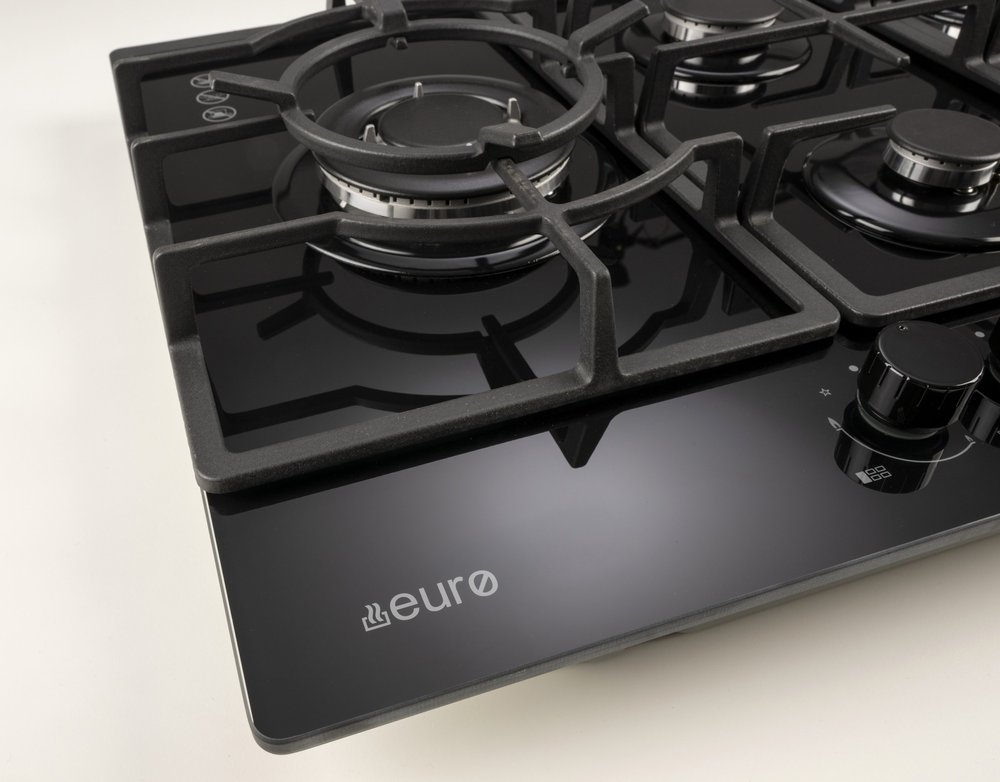Euro 75cm Gas-on-Glass Cooktop – ECT750GBK2 — Detail view 2