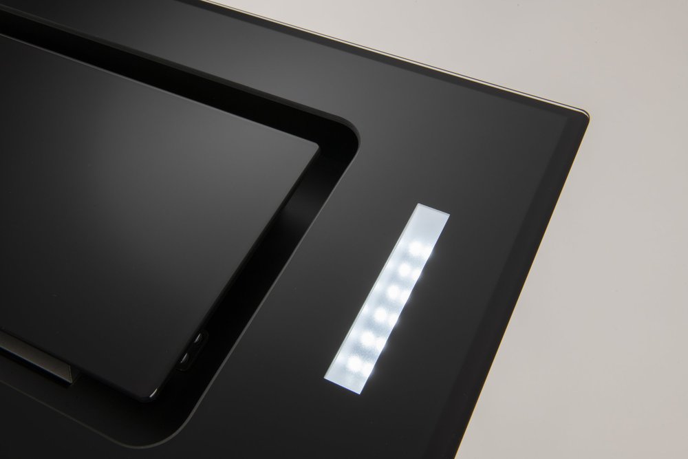 Euro 90cm Black Glass Undermount Rangehood – ER90UMBG — Detail view 5