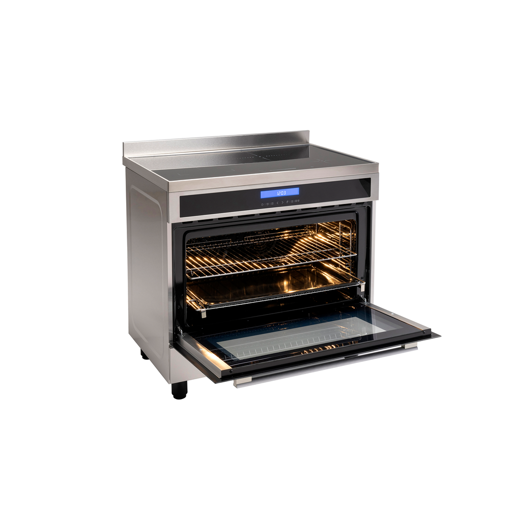 Euro 90cm Induction Freestanding Cooker – EO90FSINESX — Detail view 4