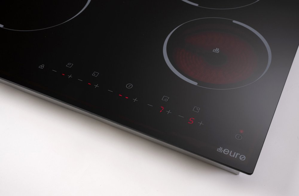 Euro 60cm Four-Zone Ceramic Cooktop – ECT600C42 — Detail view 2