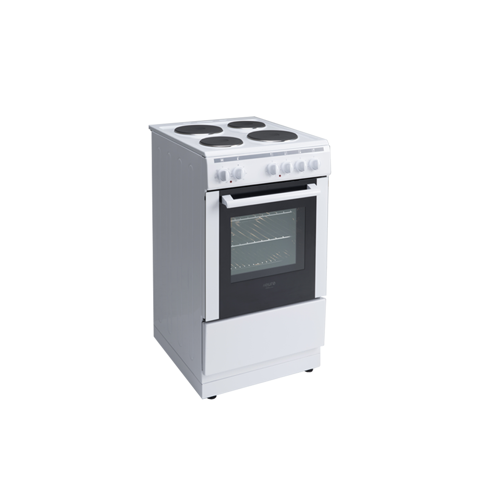 Euro 50cm Electric Freestanding Cooker White – EV500EWH — Detail view 4