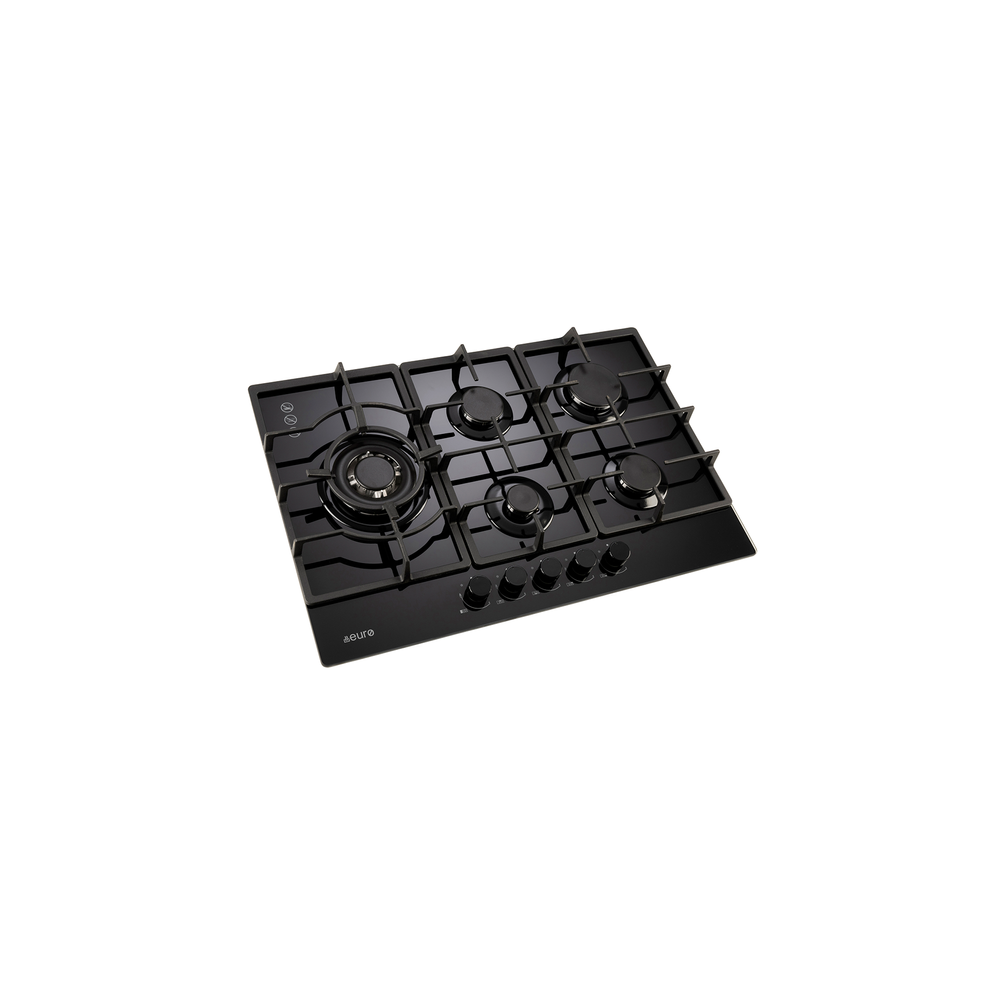 Euro 75cm Gas-on-Glass Cooktop – ECT750GBK2 — Detail view 4