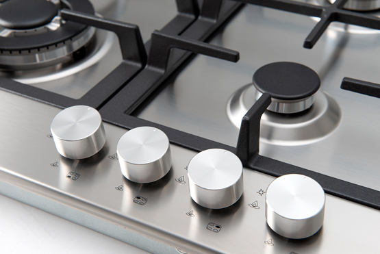 Euro 60cm Four-Burner Gas Cooktop – ECT60WCX — Detail view 2