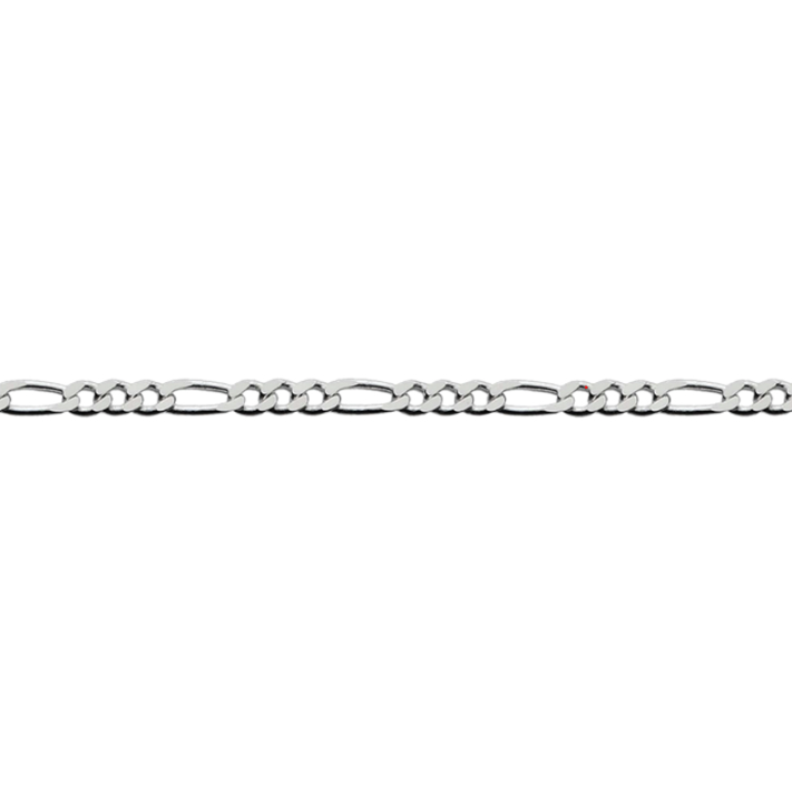 Silver Figaro Bracelet