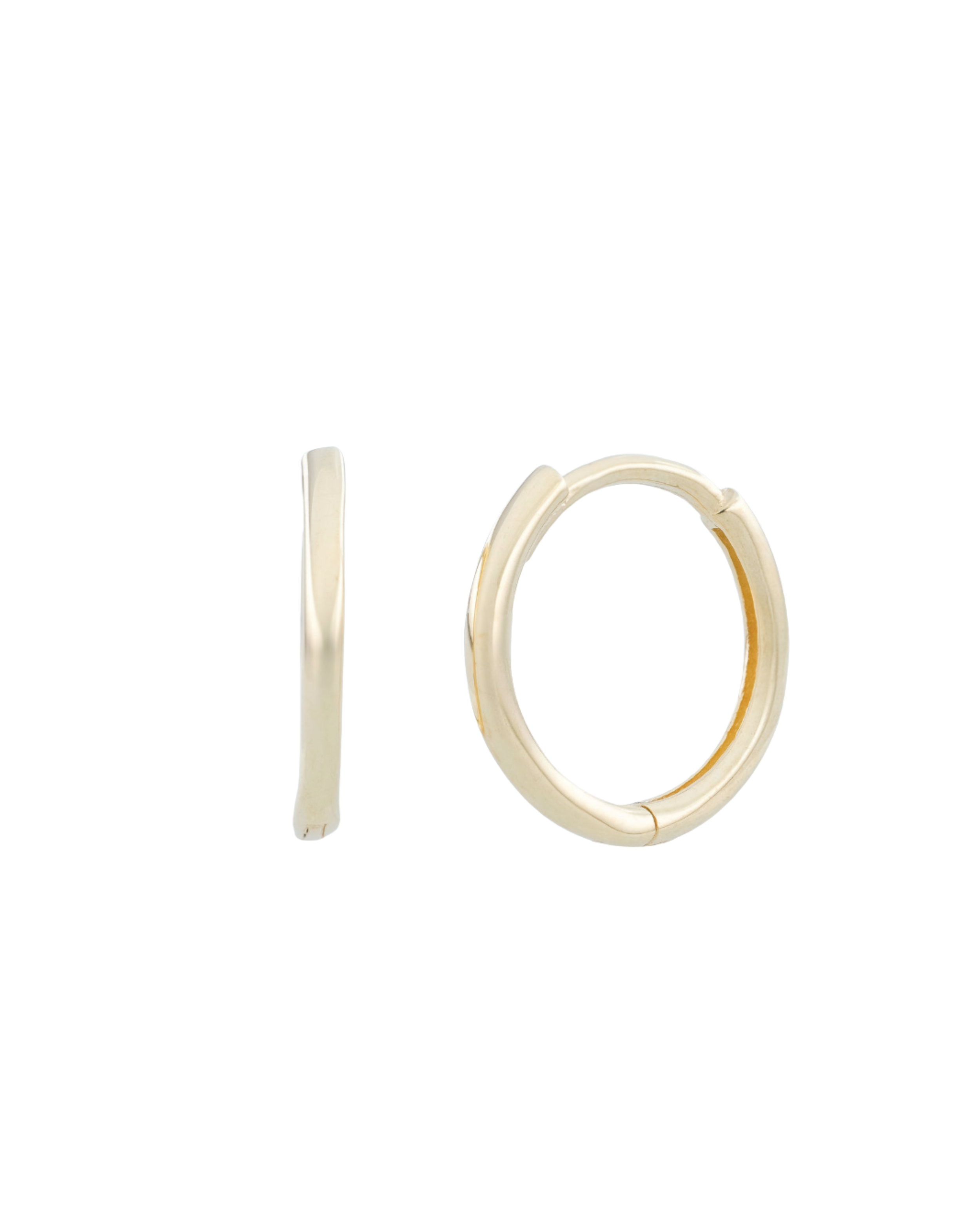 Medium Yellow Gold Huggies