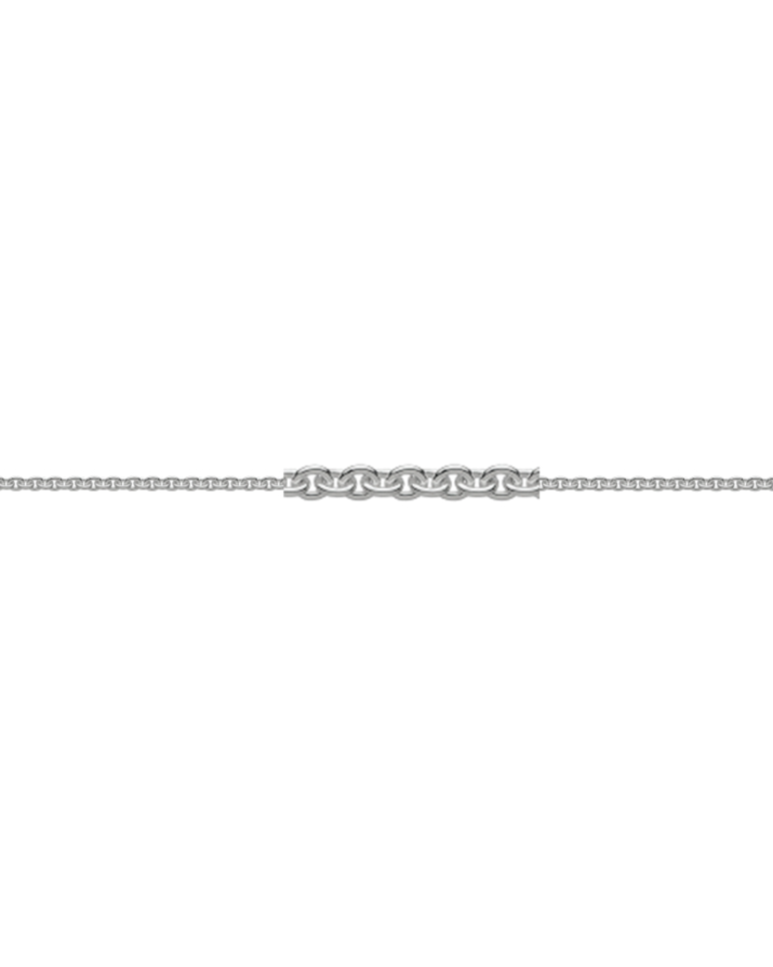 Silver Rolo Oval Round Anchor Chain