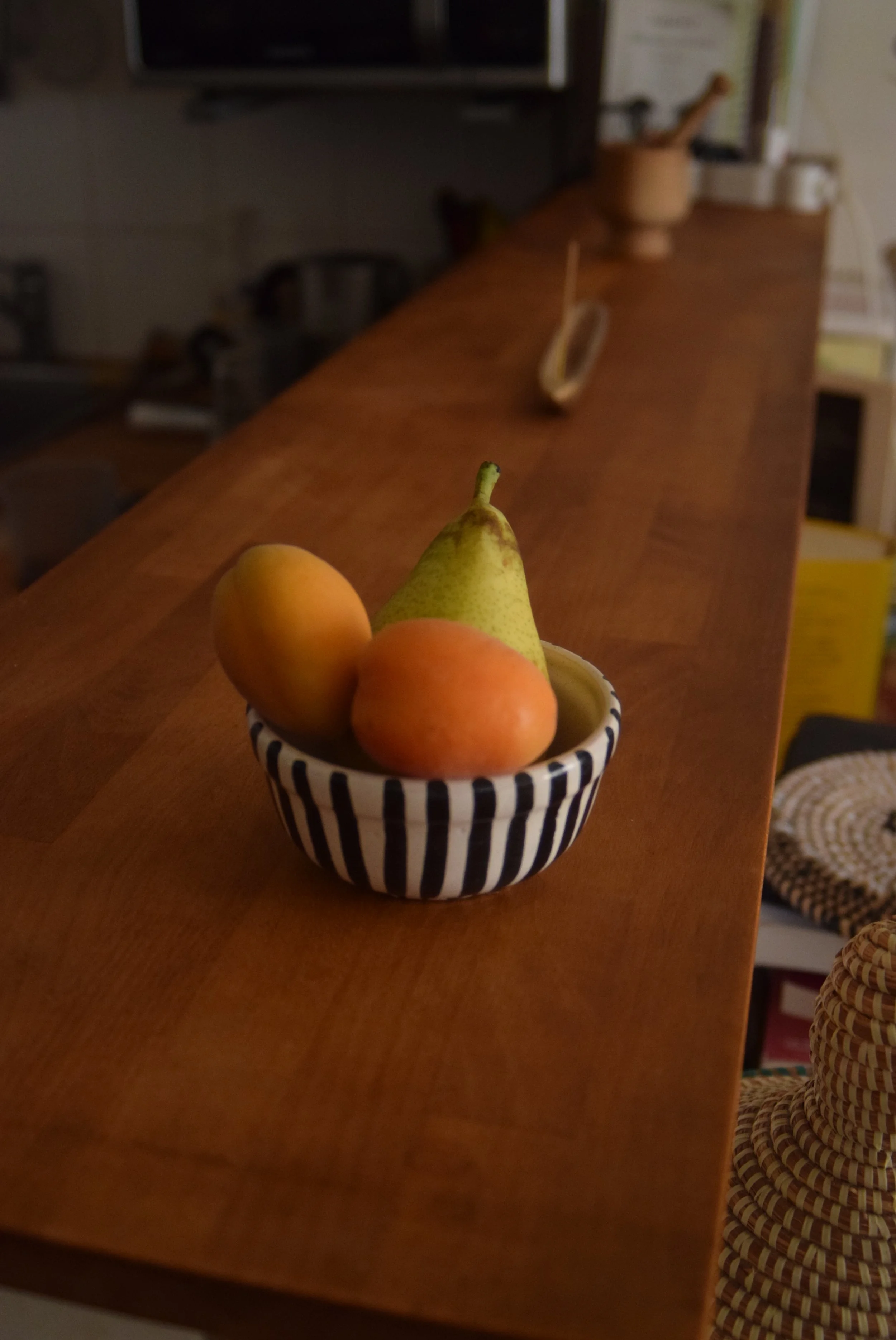 Je me remets à manger des fruits frais.