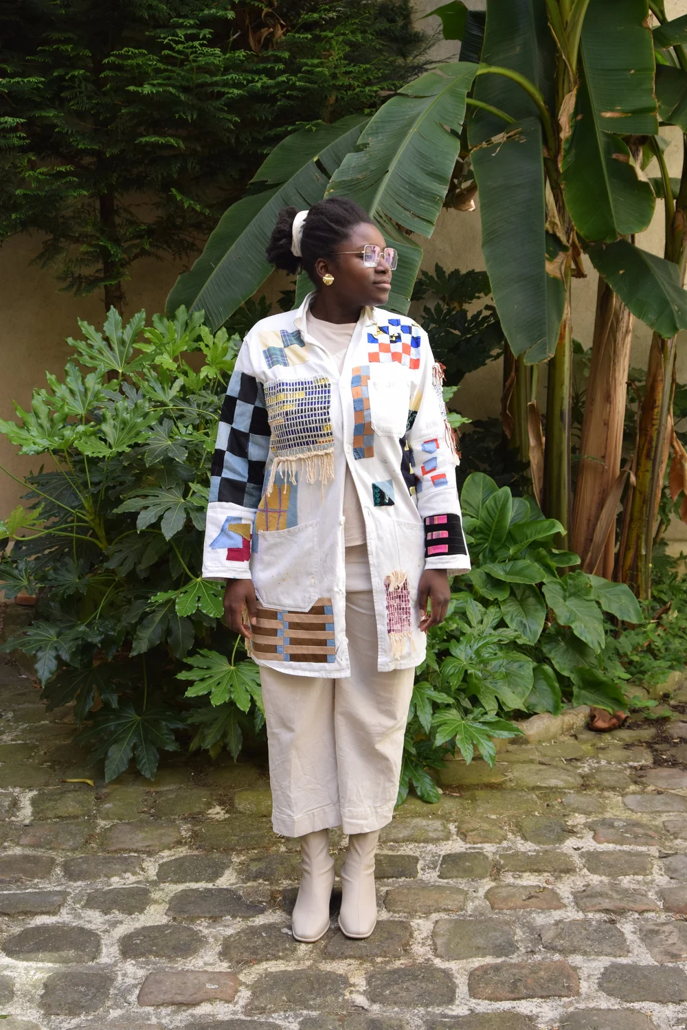 Veste upcycling patchwork