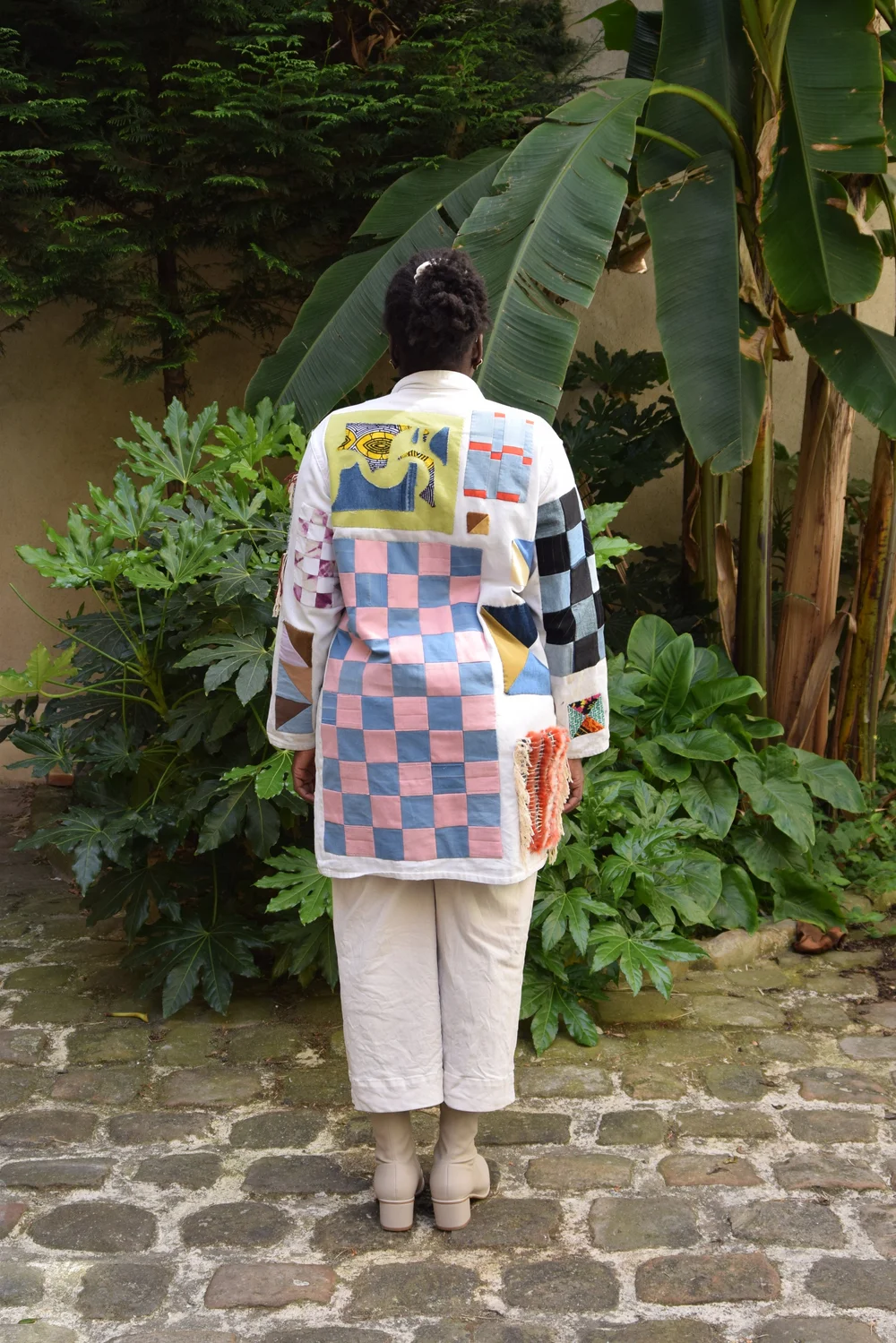 Veste upcycling patchwork