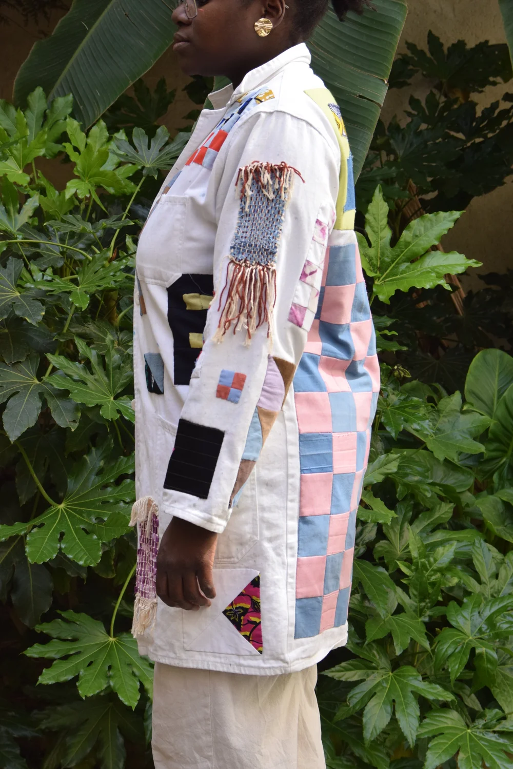 Veste upcycling patchwork