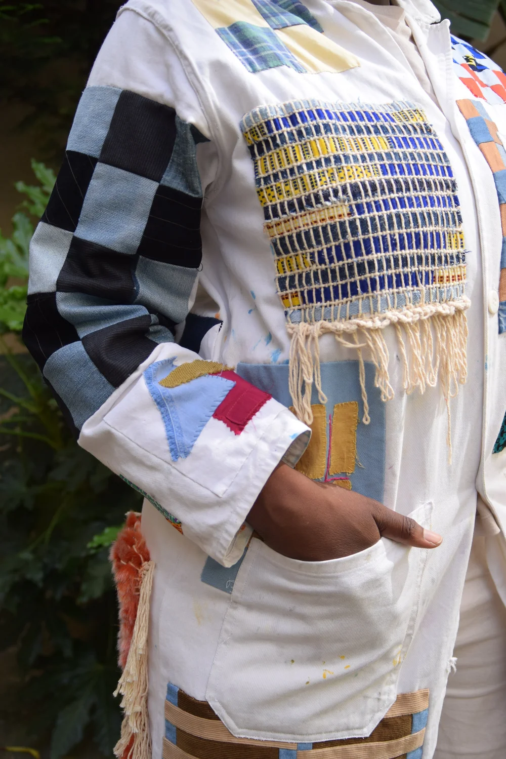 Veste upcycling patchwork