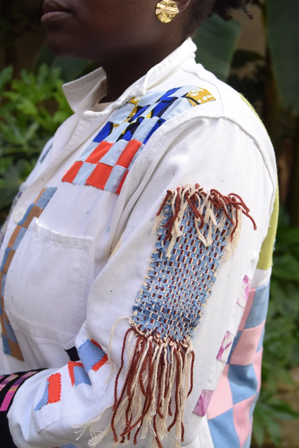 Veste upcycling patchwork