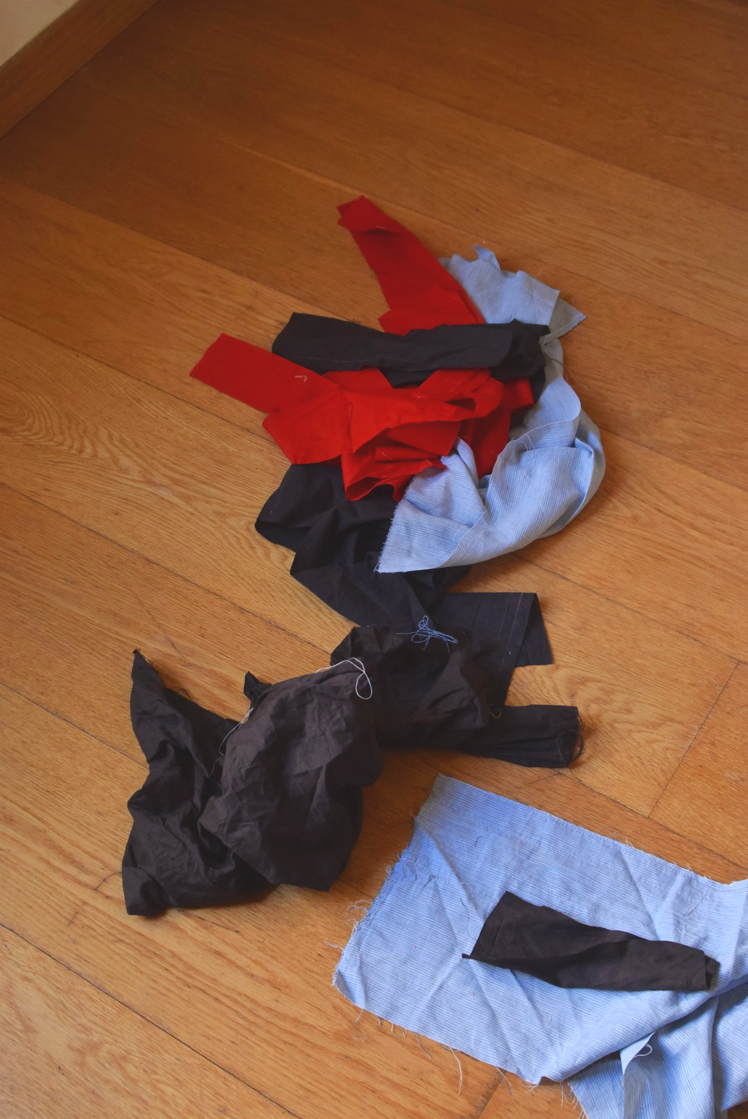 Chutes de tissus du projet pagne patchwork