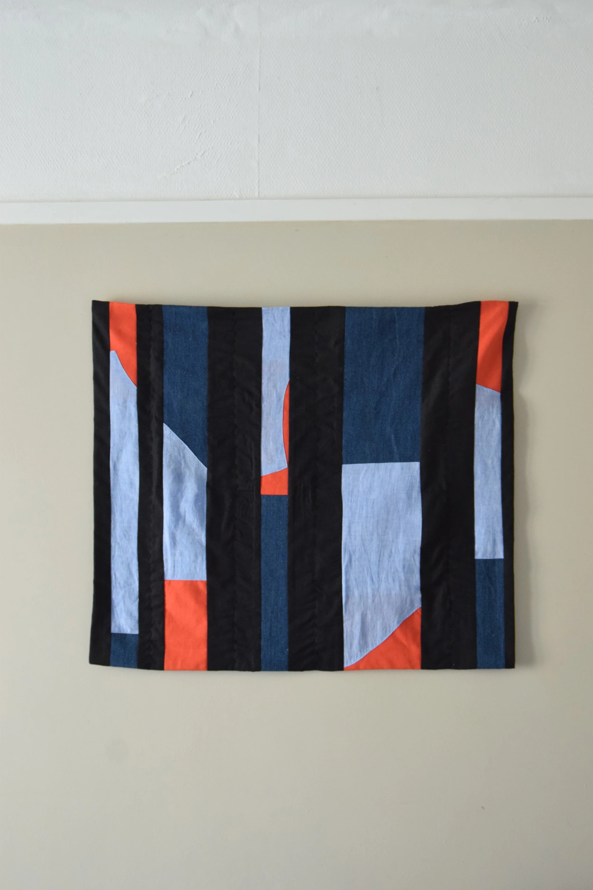 Cadeau de naissance en tissus upcyclés: un plaid pour bébé