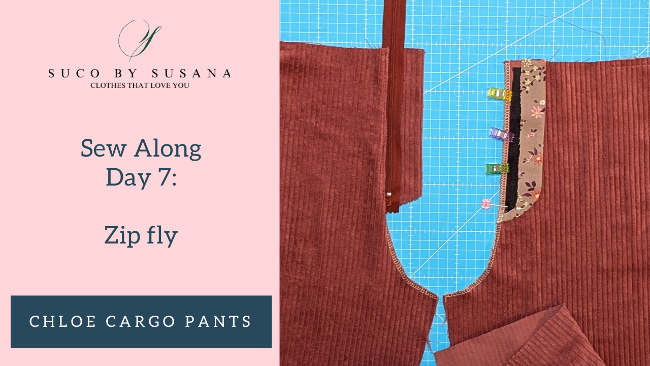 photo of the sewing of a zip fly.