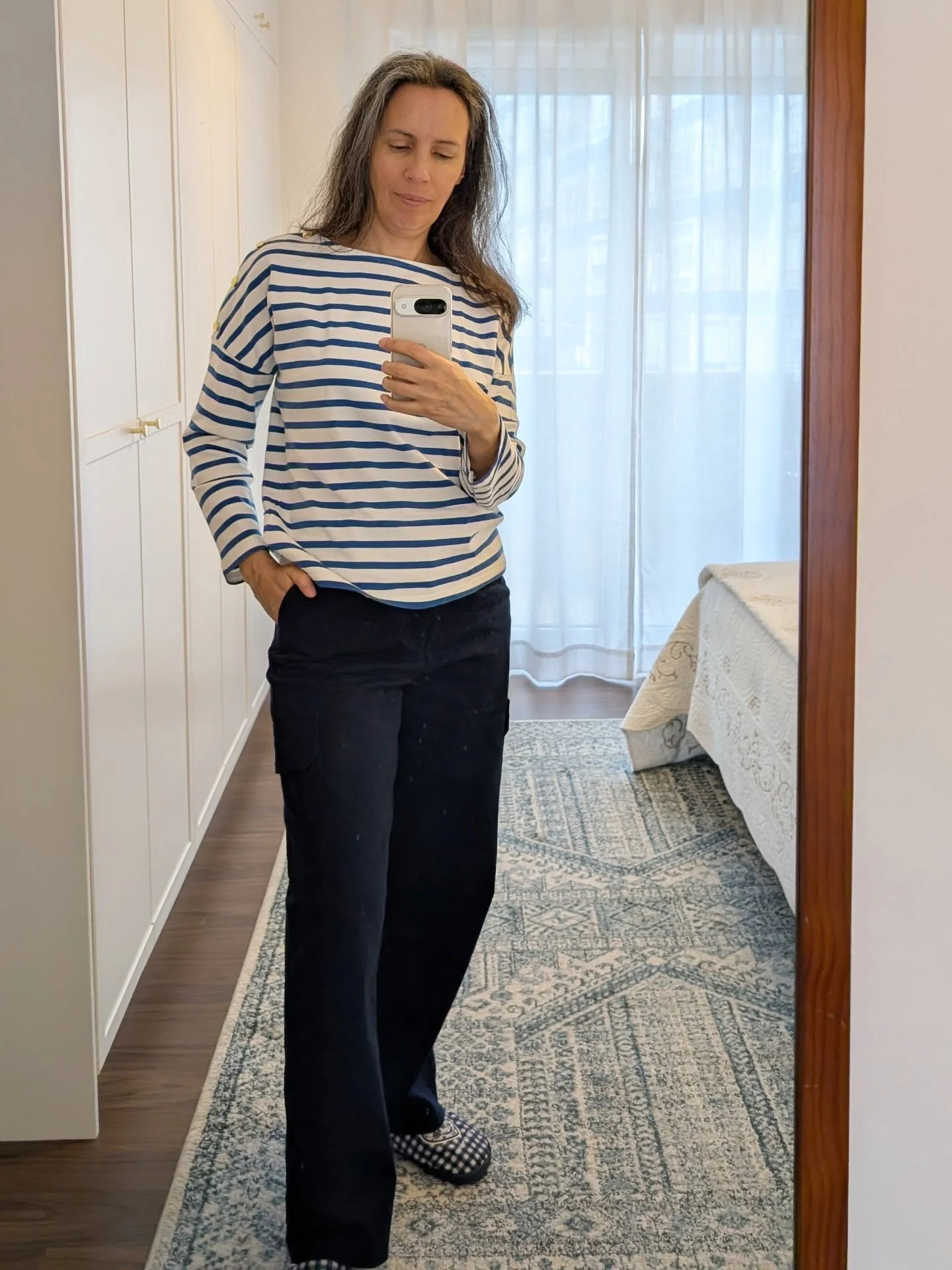 #memademay2026 day two. Wearing my new Chloe Cargo pants with a RTW top from La Redoute.
.
#sbschloecargopants #sucobysusanapatterns #myhandmadewardrobe #memademay