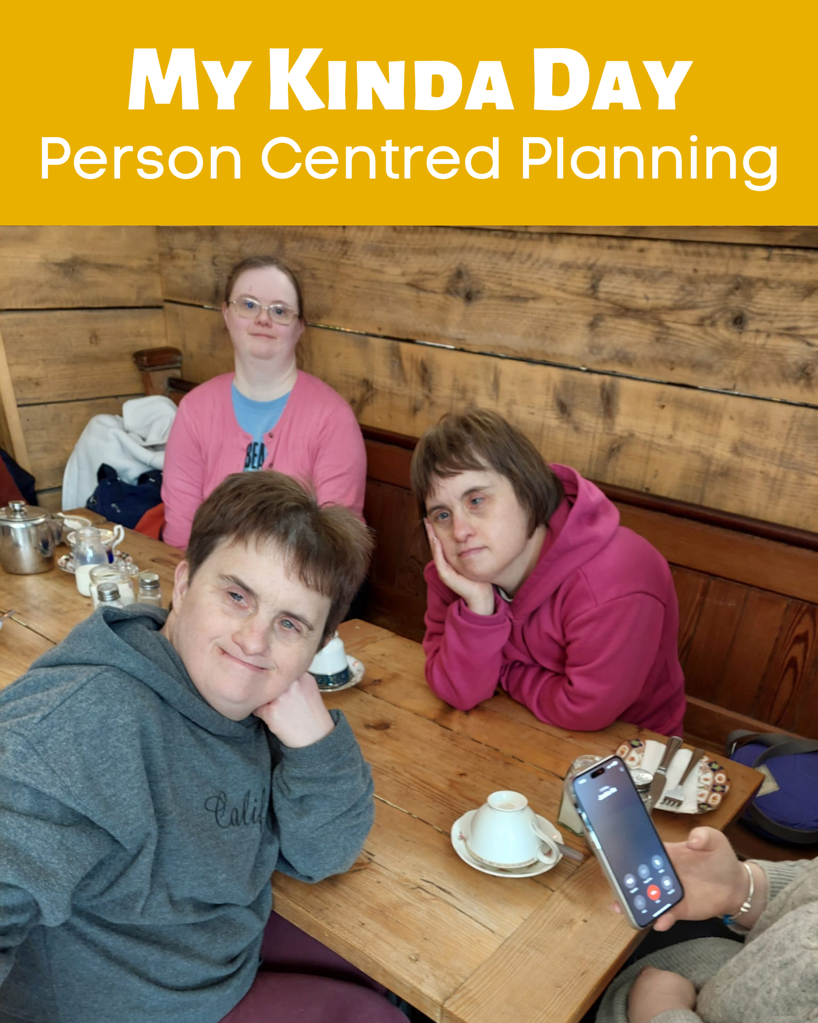 Click here to learn more about our Person Centre Planning Service called My Kinda Day