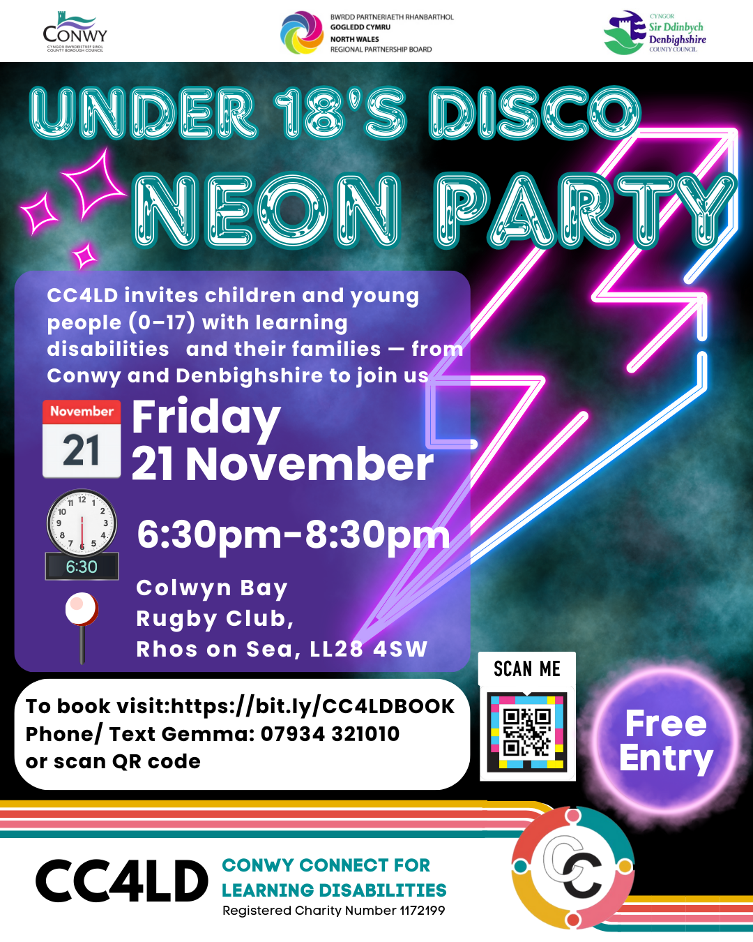 Under 18's Disco - Neon Party