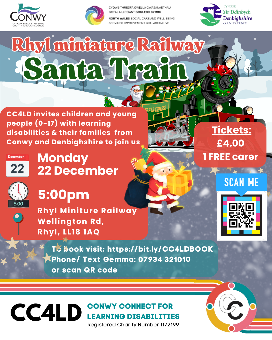 FULLY BOOKED -Santa Train at Rhyl Miniature Railway