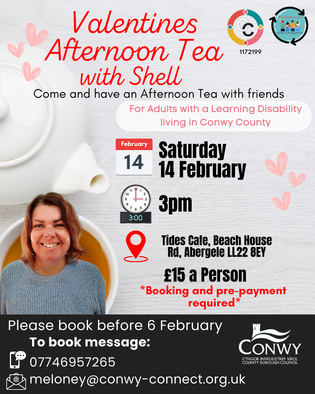 Valentines Afternoon Tea with Shell