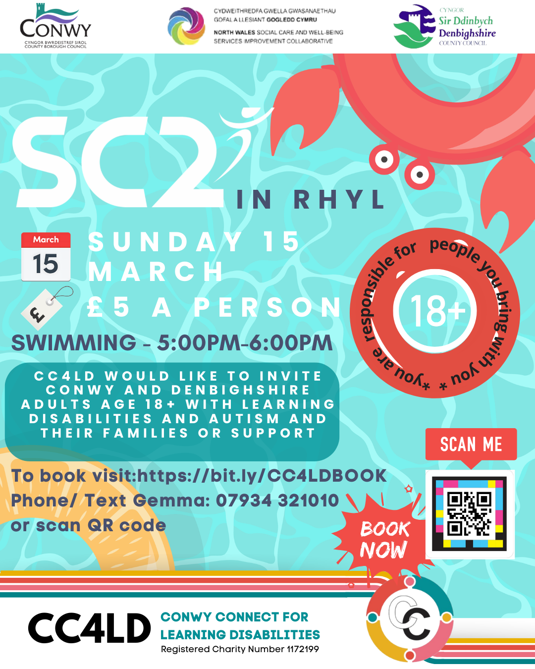 SC2 Rhyl 18+ Swim Session