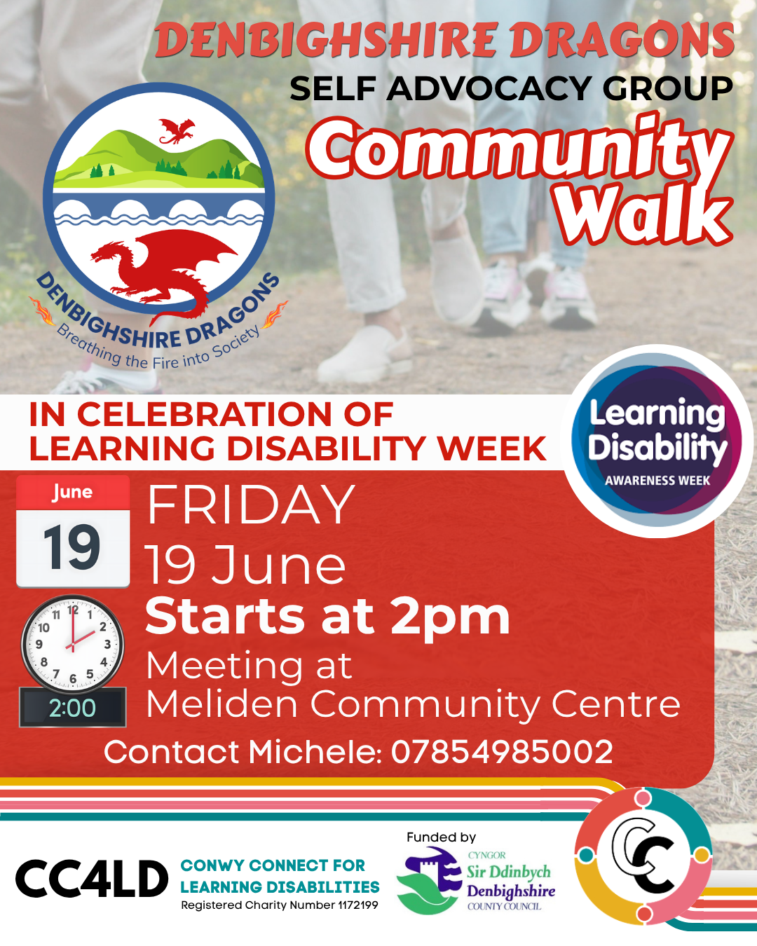 Learning Disability Week - Community Walk with the Denbighshire Dragons