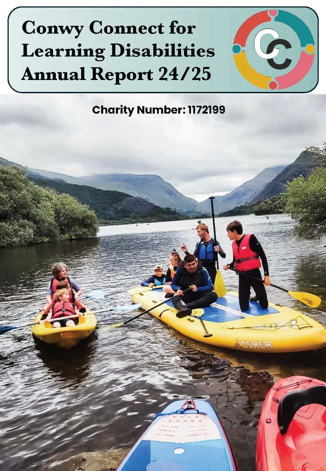 This photo has members of Conwy Connect at a lake activity, this has a link to the activities Conwy Connect offers.