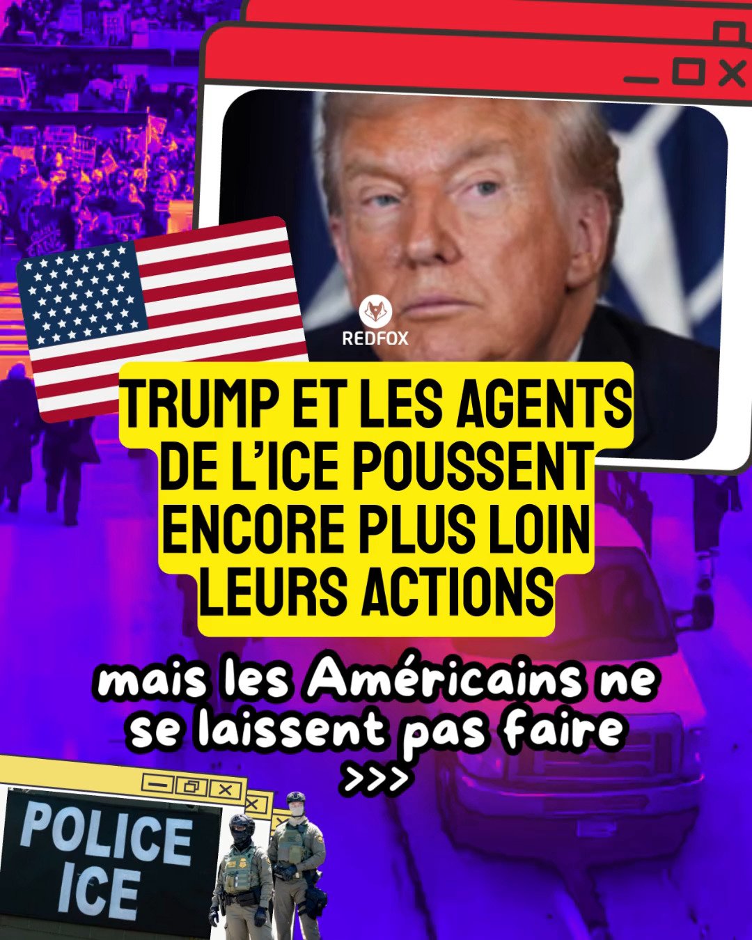 Trump et les agents de l&rsquo;ICE poussent encore plus loin leurs actions 👉 Solidarit&eacute; avec les Am&eacute;ricains qui ne se laissent pas faire #abolishice #ice #etatsunis #minneapolis
