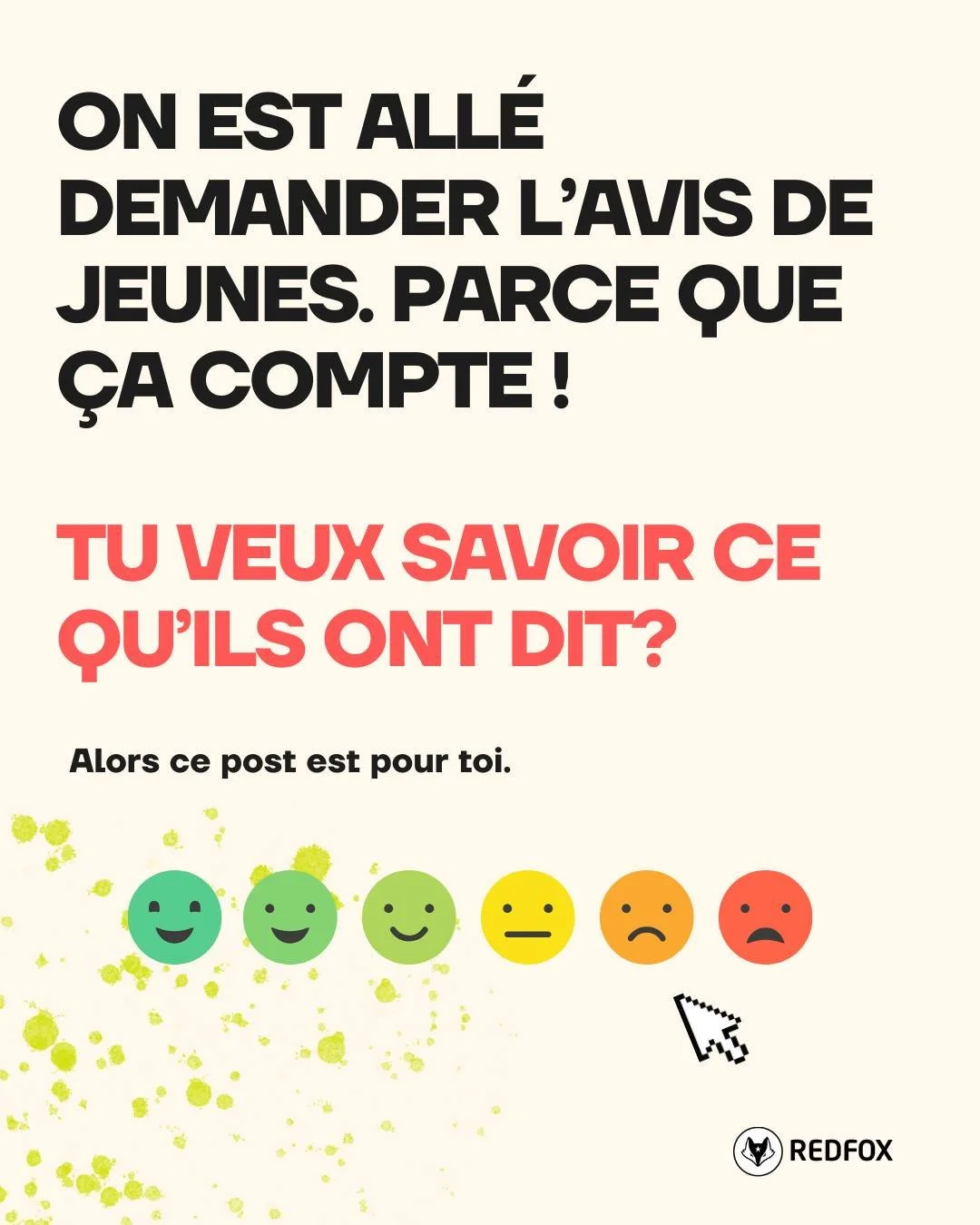 Ton avis compte! Rejoins RedFox via le lien en bio ❤️&zwj;🔥✊ #changeiscoming