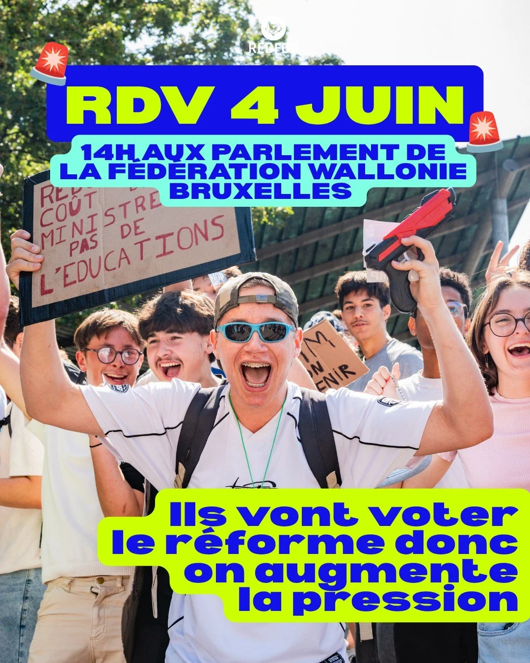 ‼️ RDV 4 JUN 14H Rue des colonies BXL ‼️ #enseignement #glatigny #greve #belgique