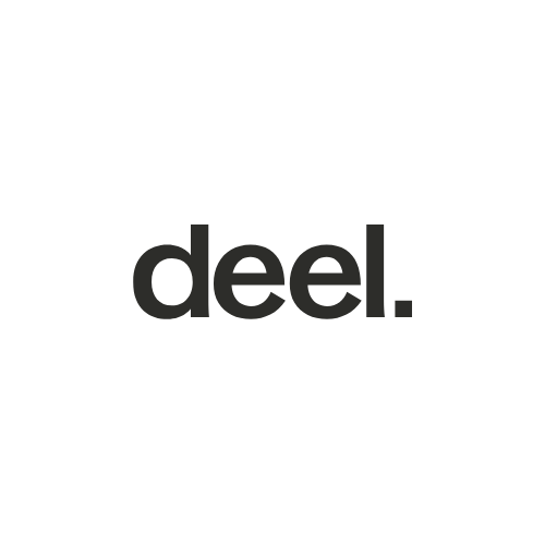 The word 'deal' in black lowercase letters with a period, set against a plain white background.