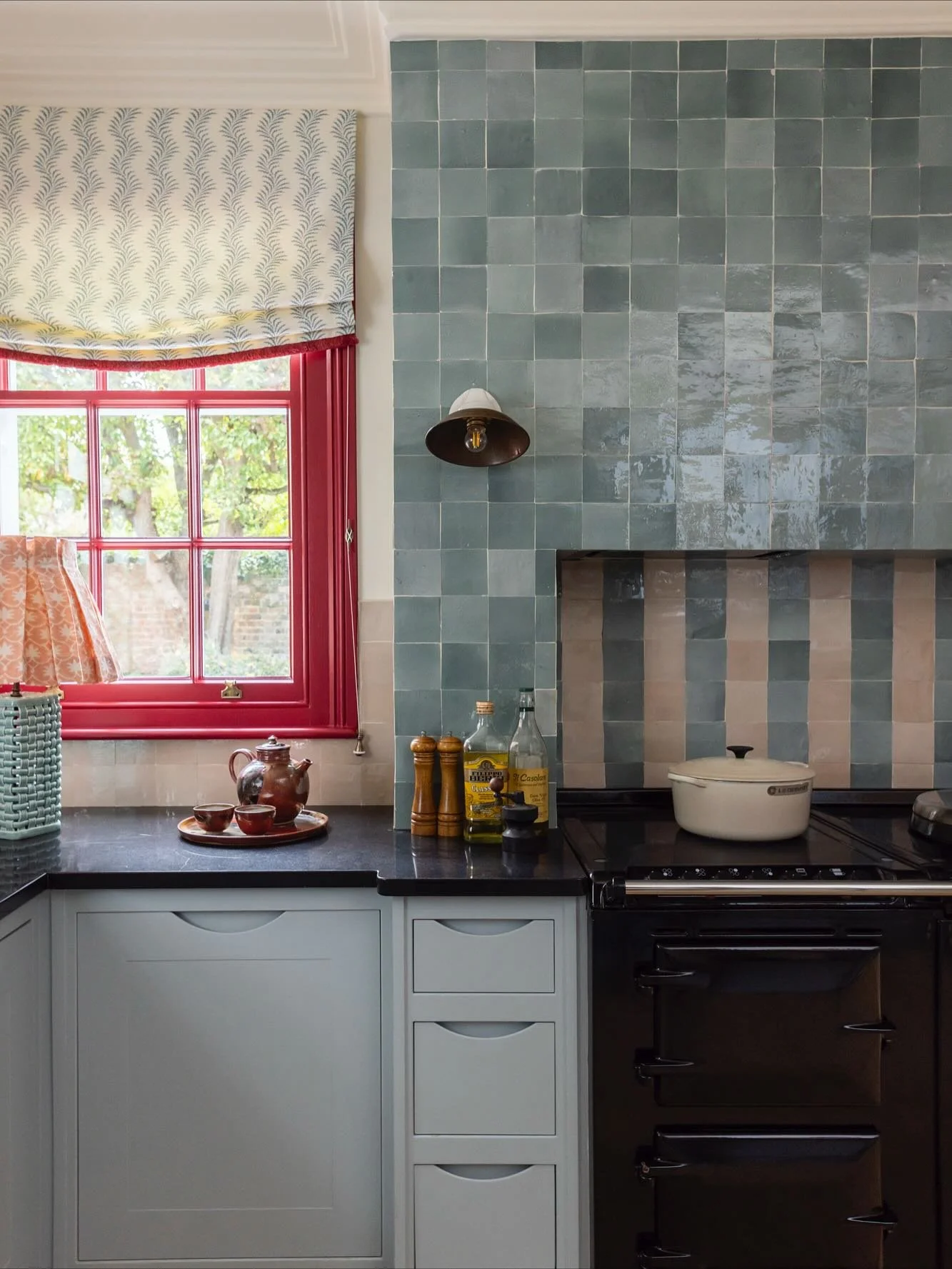A closer look at the kitchen from our Barnes project &mdash; where a few small changes have made a big difference.

Our clients wanted to keep their existing units and countertop, so we added personality with colour, artisan zellige tiles around the 