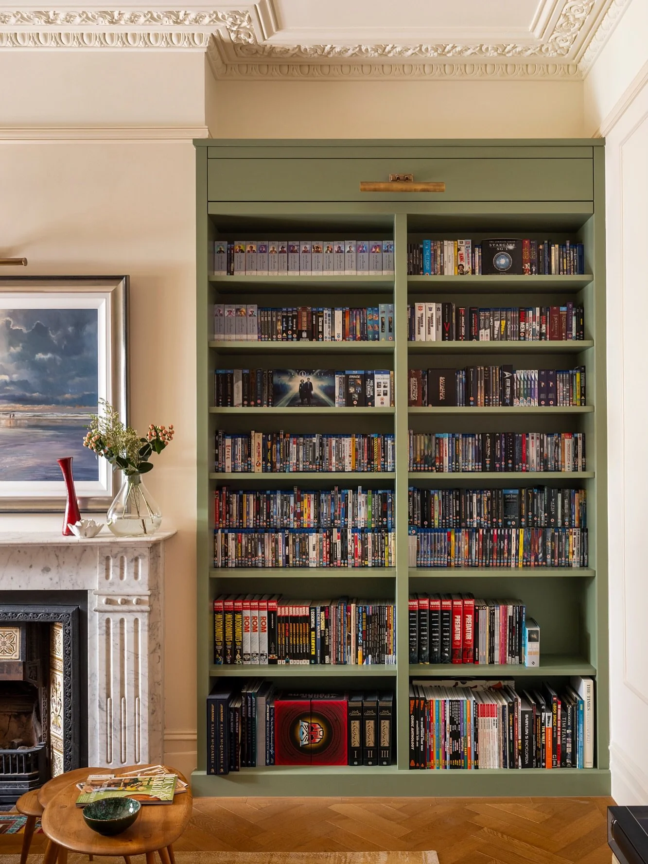 Restoring character in period homes&hellip;

When we first saw this living room in our Chiswick project, one of the original alcoves had been boxed in to accommodate a TV.

By reopening the alcove, reinstating original Edwardian cornicing around the 